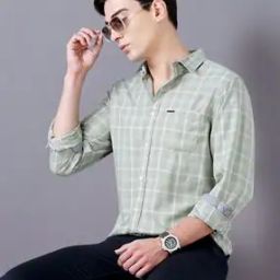 Men Checked Slim Fit Shirt with Patch Pocket-image-26