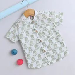 Boys Regular Fit Shirt with Mandarin Collar-image-71