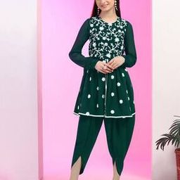 Girls Embroidered 2-Piece Suit Set-image-22