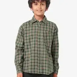Boys Checked Relaxed Fit Shirt-image-29