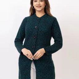 Women Self-Design Cardigan with Button-Closure-image-12