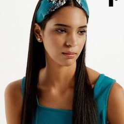 Floral Print Knotted Hair Band-35