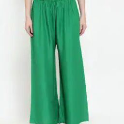 Solid Palazzos with Elasticated Waist-image-90