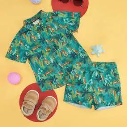 Cotton Tropical Shirt And Short Sets-image-77