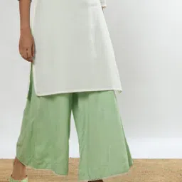 Women Palazzos with Lace Inserts-image-57