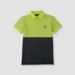 Colourblock Polo T-Shirt-image-84