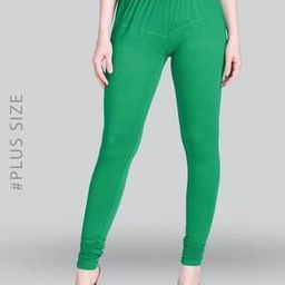 Plus Size Cotton Stretchable Churidar Leggings-image-4