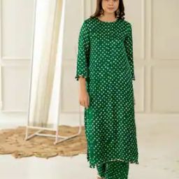 Women Lace Straight Kurta Set-image-123