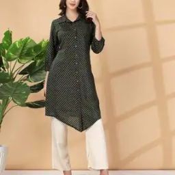 Women Striped Straight Kurti-image-57