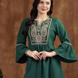 Women Embroidered A-Line Tunic-image-56