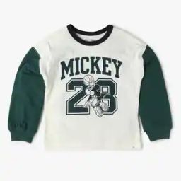 Boys Mickey-Mouse Print Relaxed Fit Crew-Neck T-Shirt-image-27