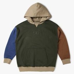 Boys Colourblock Hoodie with Kangaroo Pocket-image-9