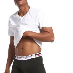Pure Cotton Contrast Waist I641 Trunks-picture-12