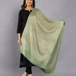Women Paisley Woven Stole with Fringed Border-image-23