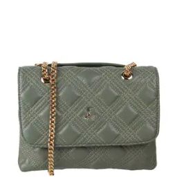 Women Quilted Sling Bag with Chain Strap-image-1