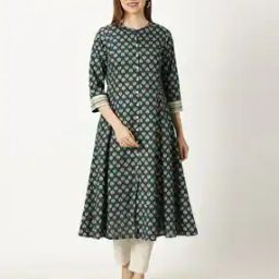 Women Floral Print A-Line Kurta-picture-37