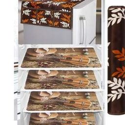 Fridge Top Cover with Fridge Mats-21