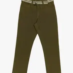 Flat-Front Trousers with Belt-picture-6