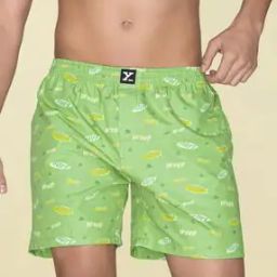 Printed Boxers with Elasticated Waistband-image-7