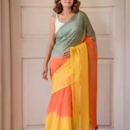 Women Traditional Saree with Blouse Piece-image-38