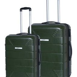 Set of 2 Men Striped Trolley Bags with Number Lock-image-24