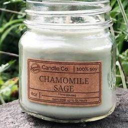 Chamomile Sage Scented Candle-12