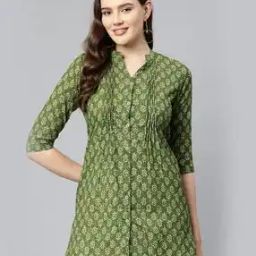 Women Floral Print A-Line Kurti-image-98