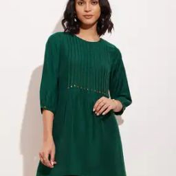 Women Round-Neck Relaxed Fit Tunic-29