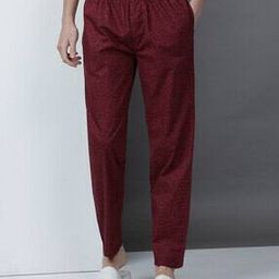 Men Relaxed Fit Micro Print Pyjamas with Elasticated Waist-picture-38