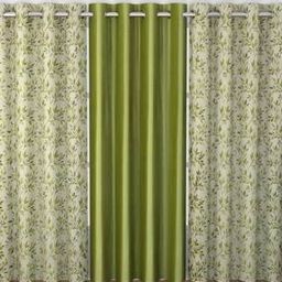 Set of 3 Printed Grommet Curtains-71