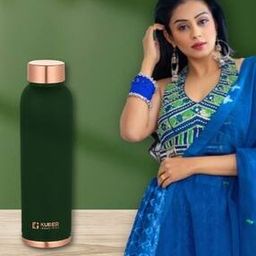 Copper Water Bottle With Brand Print-image-59