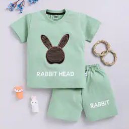 Boys Embroidered T-Shirt & Shorts Set-image-57