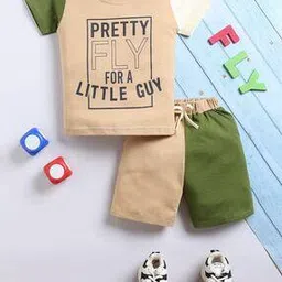 Boys Printed Shorts & T-Shirt Set-image-52
