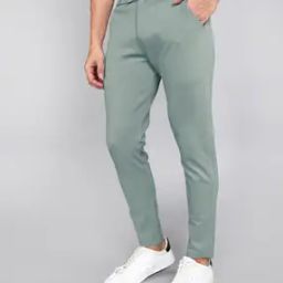 Men Relaxed Fit Flat-Front Trousers-image-35