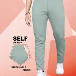 Men Relaxed Fit Flat-Front Trousers-image-77