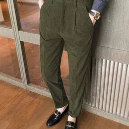 indiclub Men Relaxed Fit Pleated Trousers-picture-21