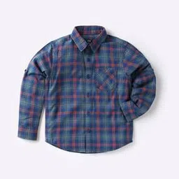 ajio Checked Shirt with Patch Pocket-picture-27