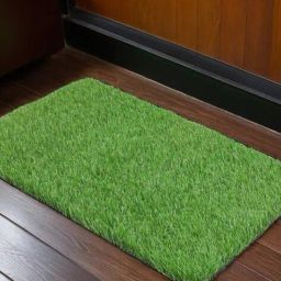 cread craft Artificial Grass Doormat image 1