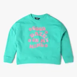 Girls Printed Crew-Neck Sweatshirt-picture-39