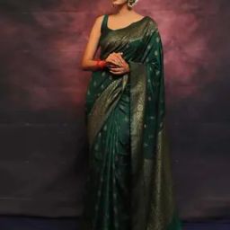 Women Traditional Saree with Blouse Piece-picture-26