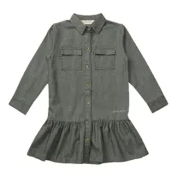 Shirt Dress with Flap Pockets-image-49