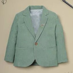 Boys Ribbed Blazer with Notched Lapel-image-46