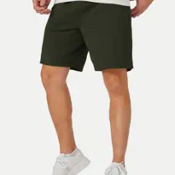Men Regular Fit Shorts with Elasticated Waist-image-11