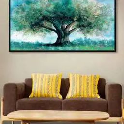 Tree Print Canvas Wall Painting-1
