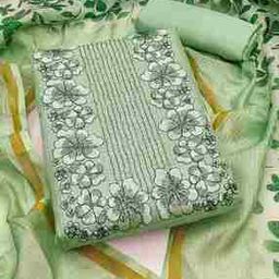 Women Embroidered 3-Piece Dress Material-image-6