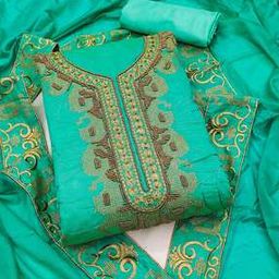 Women Embellished Unstitched Dress Material-image-57