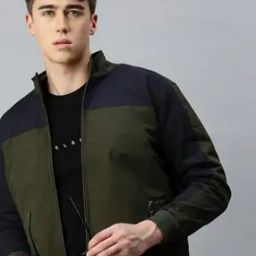 Colourblock Jacket with Zip-Front-image-21