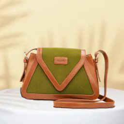 Women Colourblock Sling Bag with Adjustable Strap-image-76