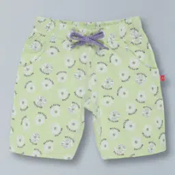 Floral Print Flat Front Shorts-image-40