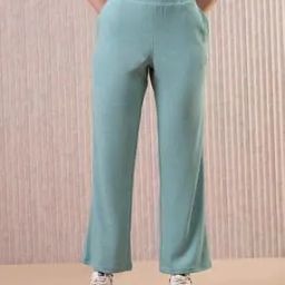 Women Self-design Flared Track Pants-image-77